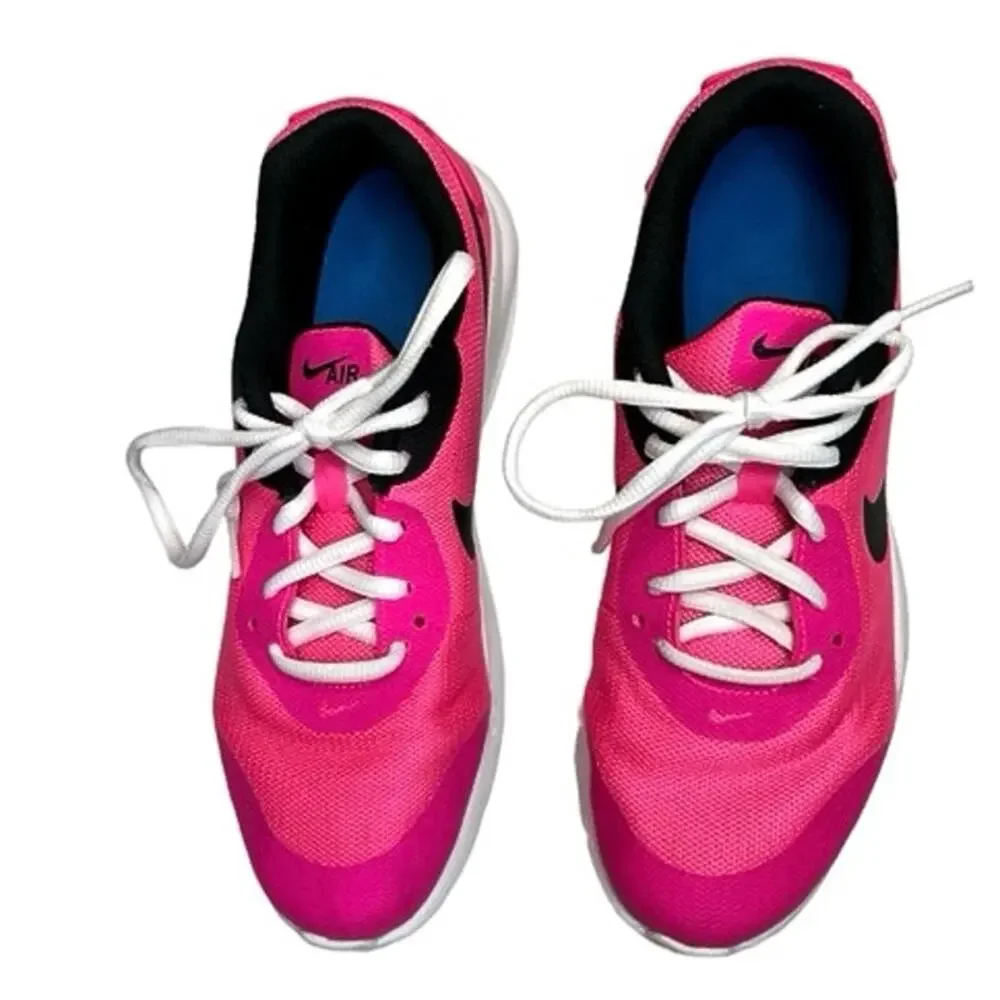 Nike air max hyper pink sneakers youth 6 active wear running workout sports